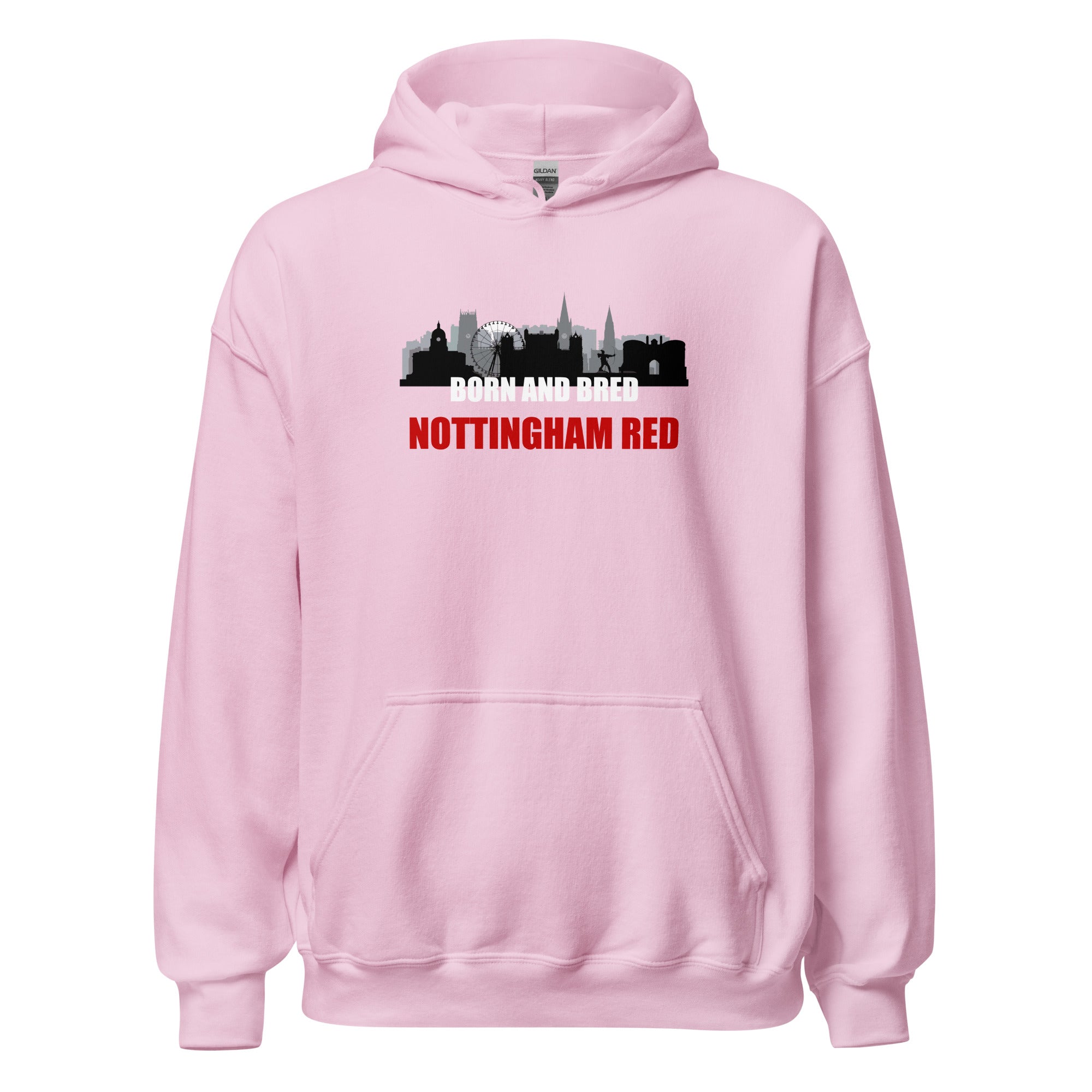 Unisex Hoodie - Born and bred by Nottingham Reds