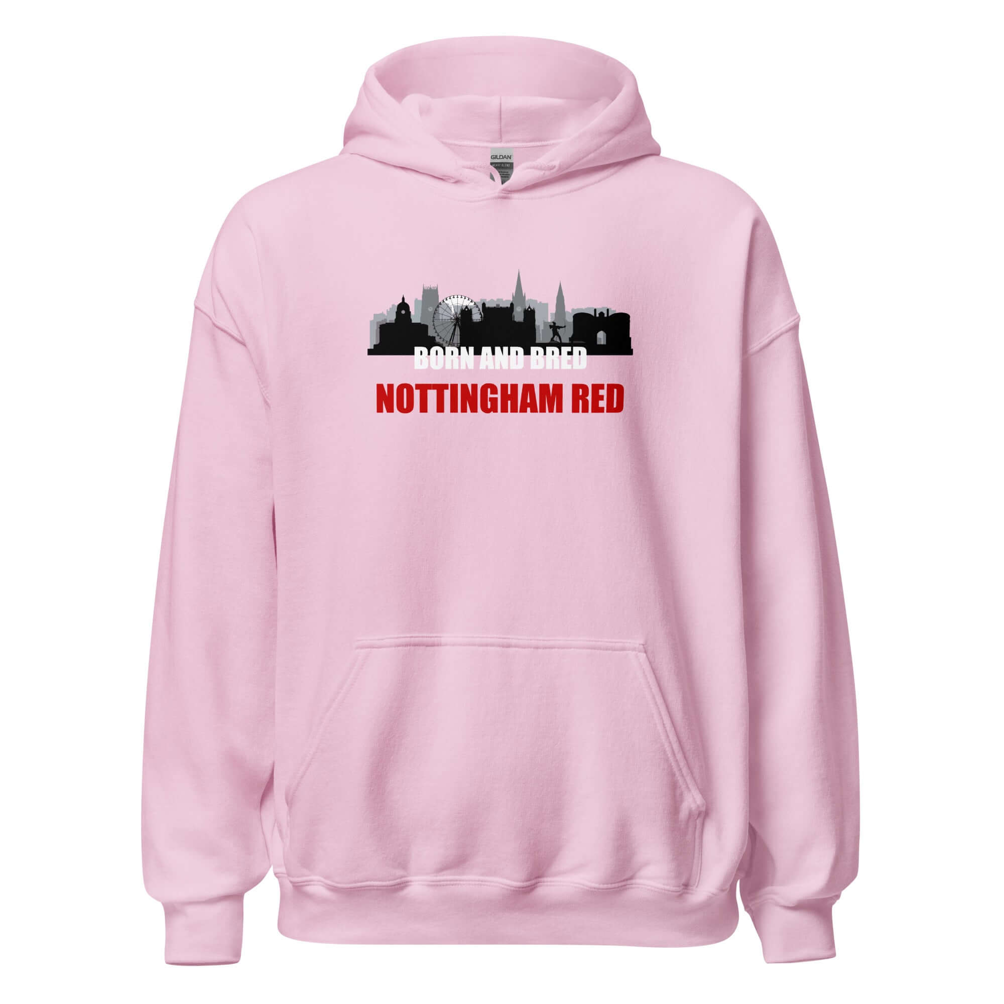 Unisex Hoodie - Born and bred by Nottingham Reds