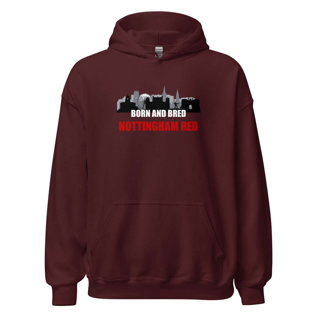 Unisex Hoodie - Born and bred by Nottingham Reds