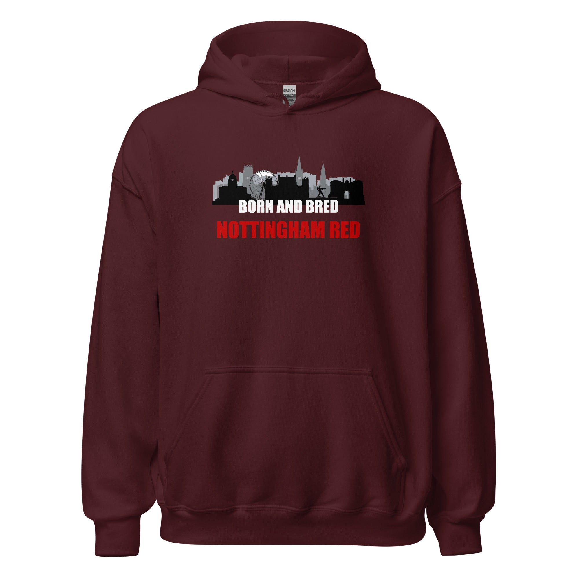 Unisex Hoodie - Born and bred by Nottingham Reds