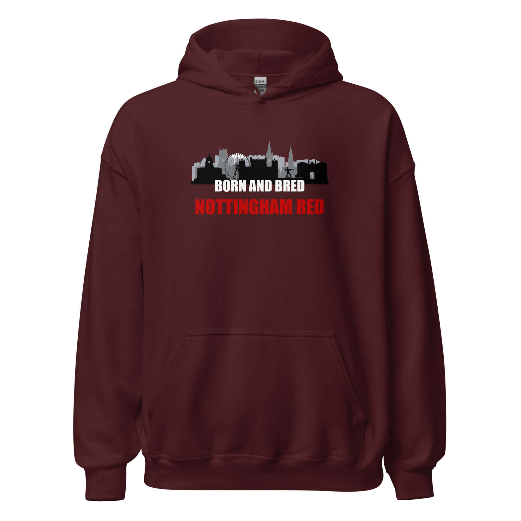 Unisex Hoodie - Born and bred by Nottingham Reds
