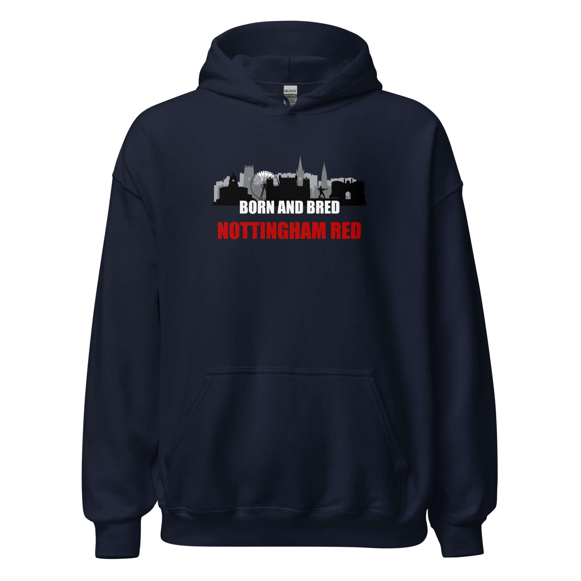 Unisex Hoodie - Born and bred by Nottingham Reds