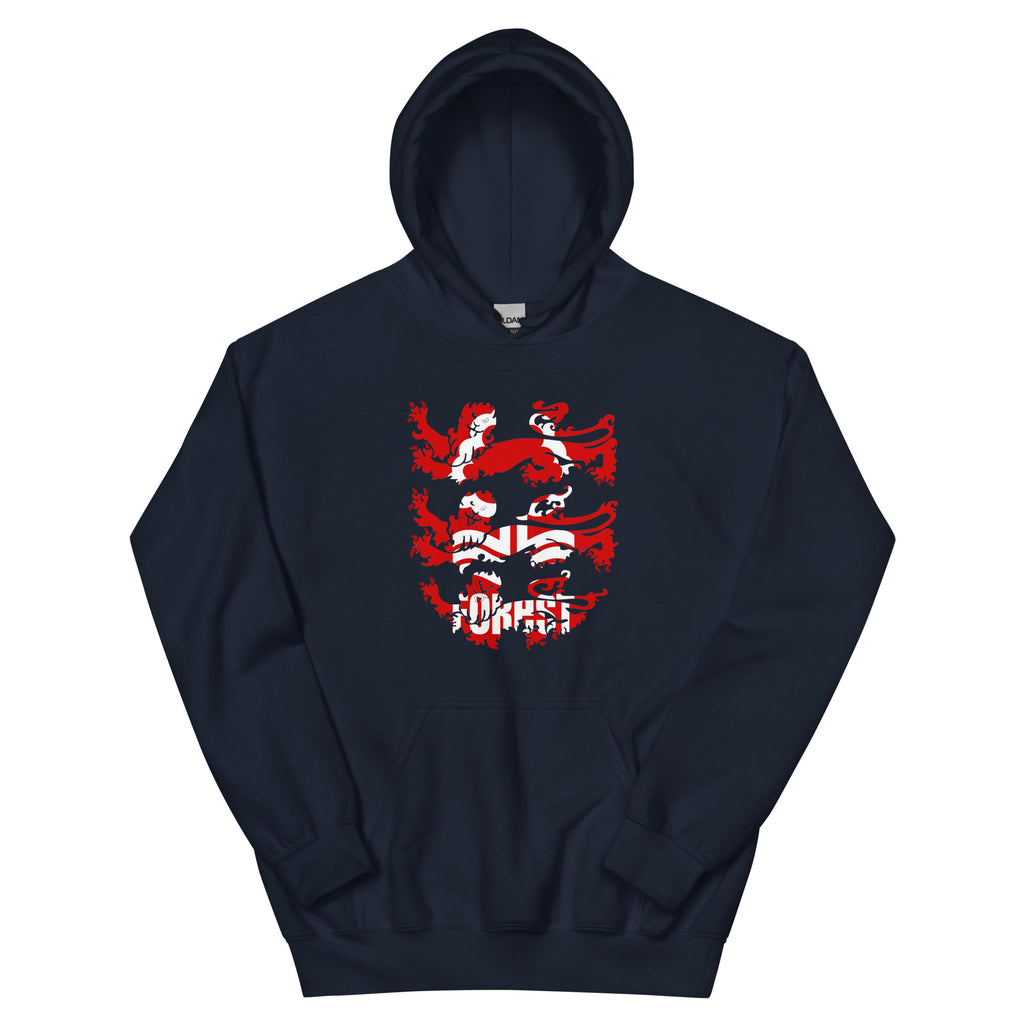 Unisex Hoodie - 3 Lions by Nottingham Reds