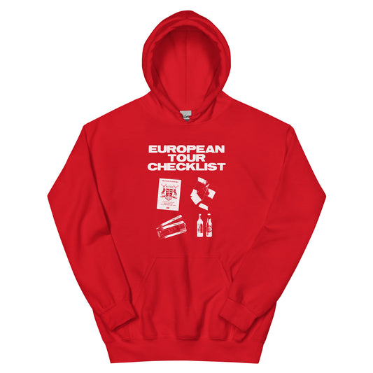 Unisex Hoodie - Euro Checklist by Nottingham Reds