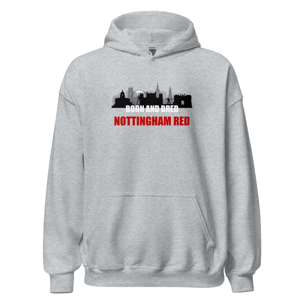 Unisex Hoodie - Born and bred by Nottingham Reds