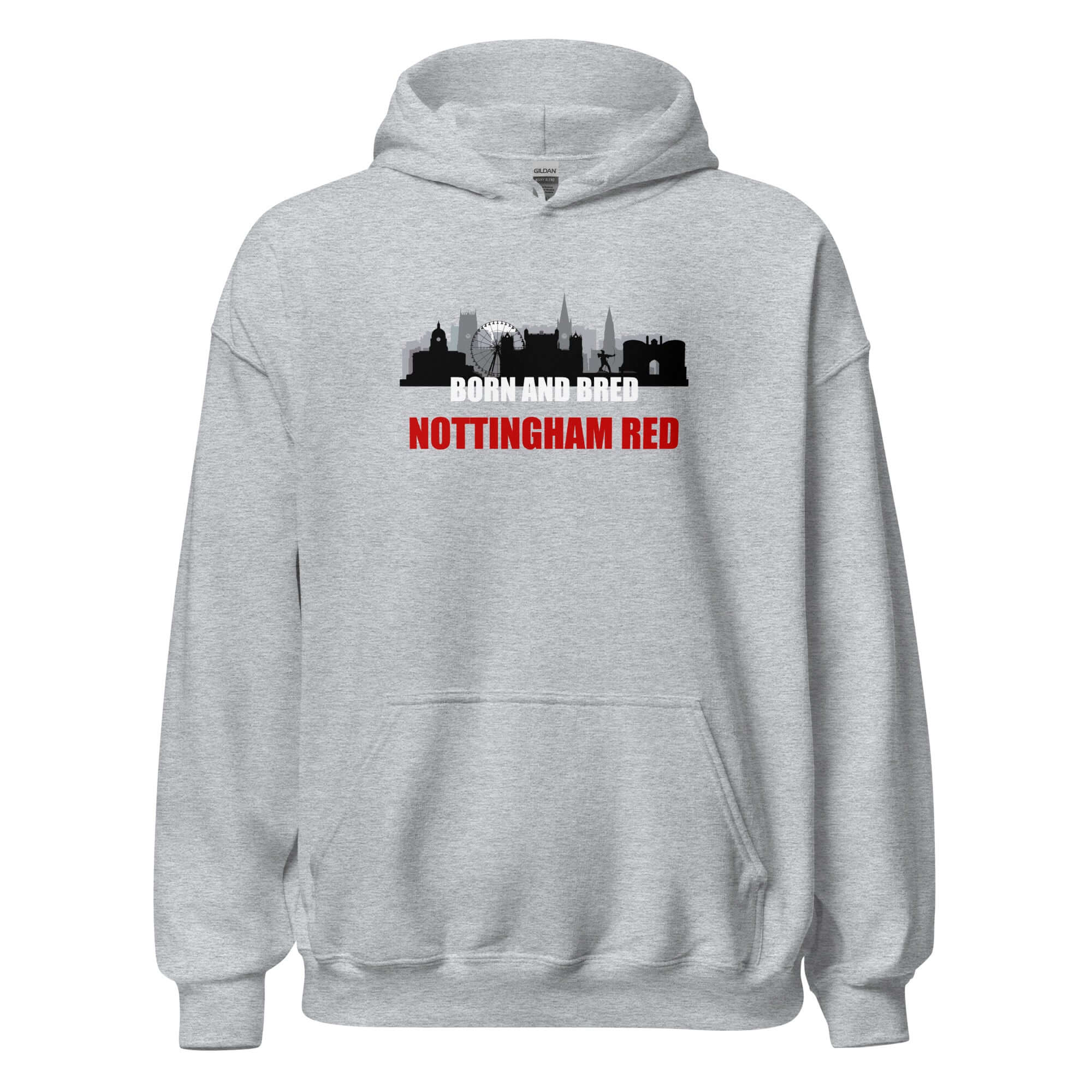 Unisex Hoodie - Born and bred by Nottingham Reds