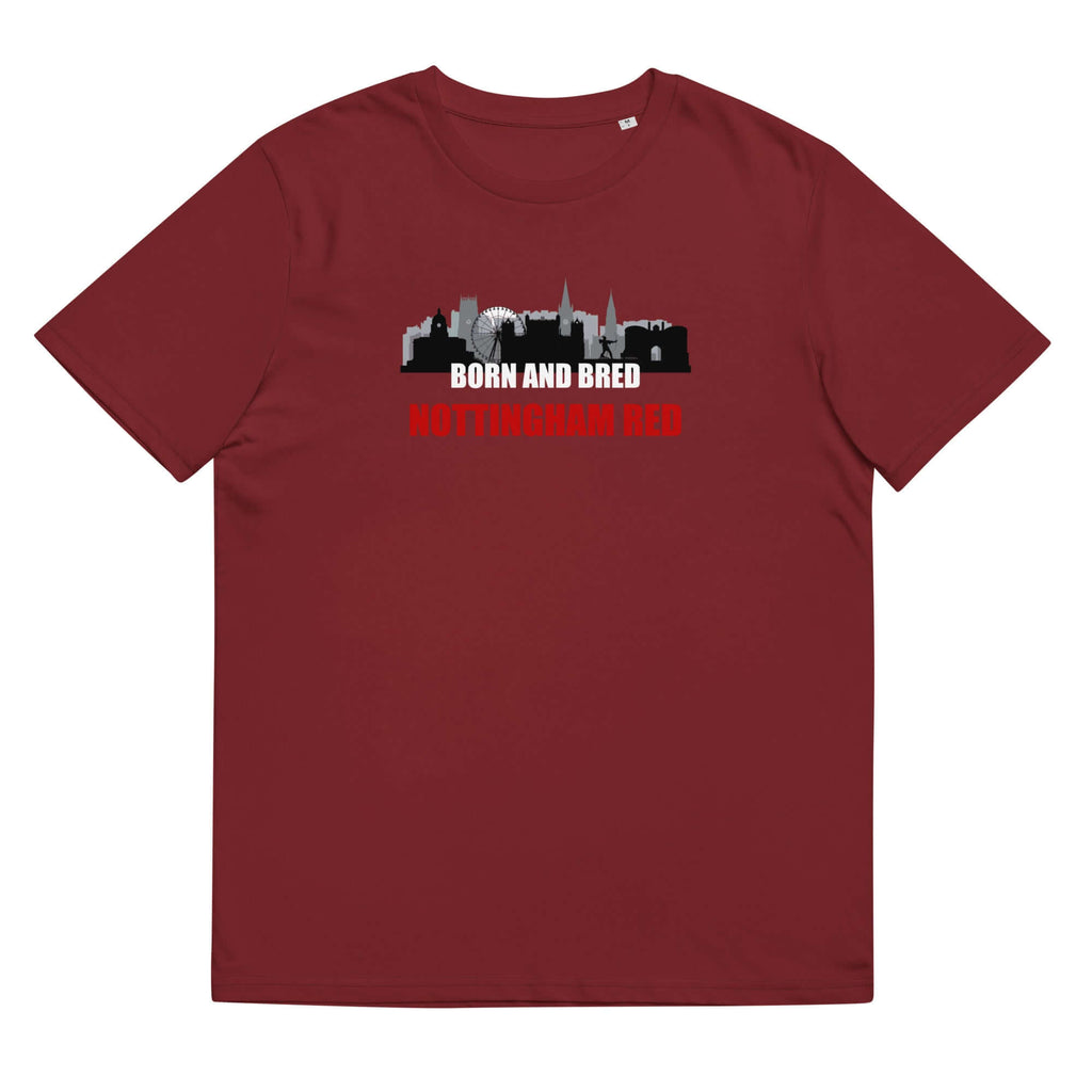 Unisex Short Sleeve T-Shirt - Born and Bred by Nottingham Reds