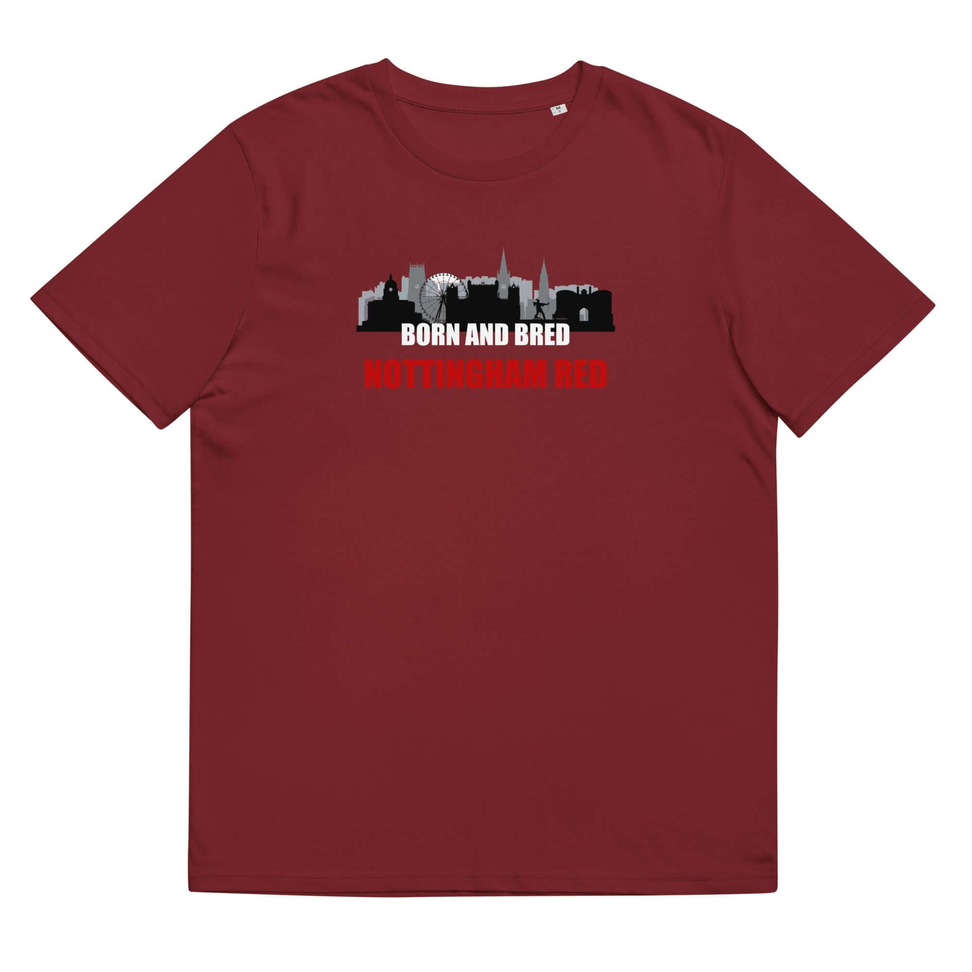 Unisex Short Sleeve T-Shirt - Born and Bred by Nottingham Reds