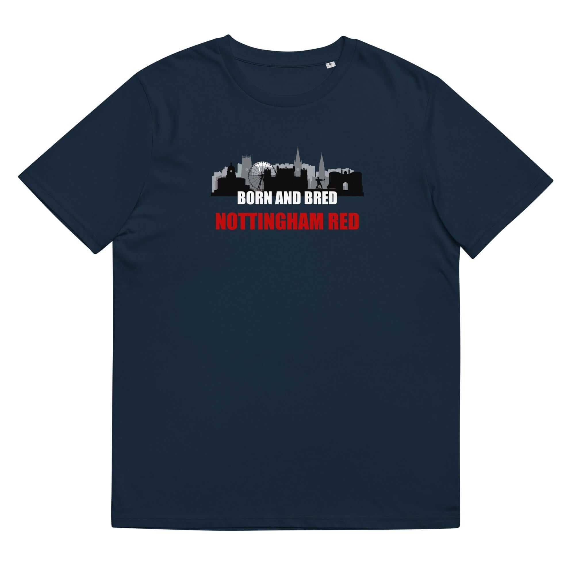 Unisex Short Sleeve T-Shirt - Born and Bred by Nottingham Reds