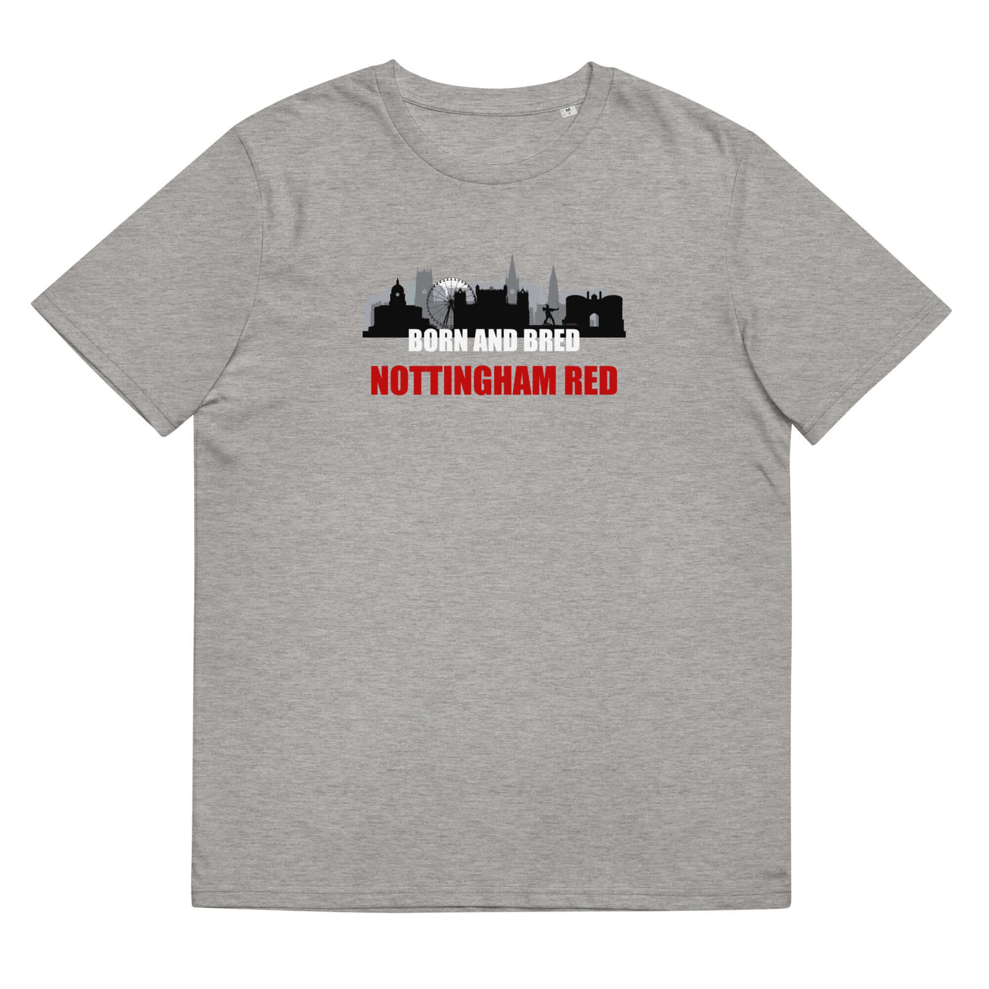 Unisex Short Sleeve T-Shirt - Born and Bred by Nottingham Reds