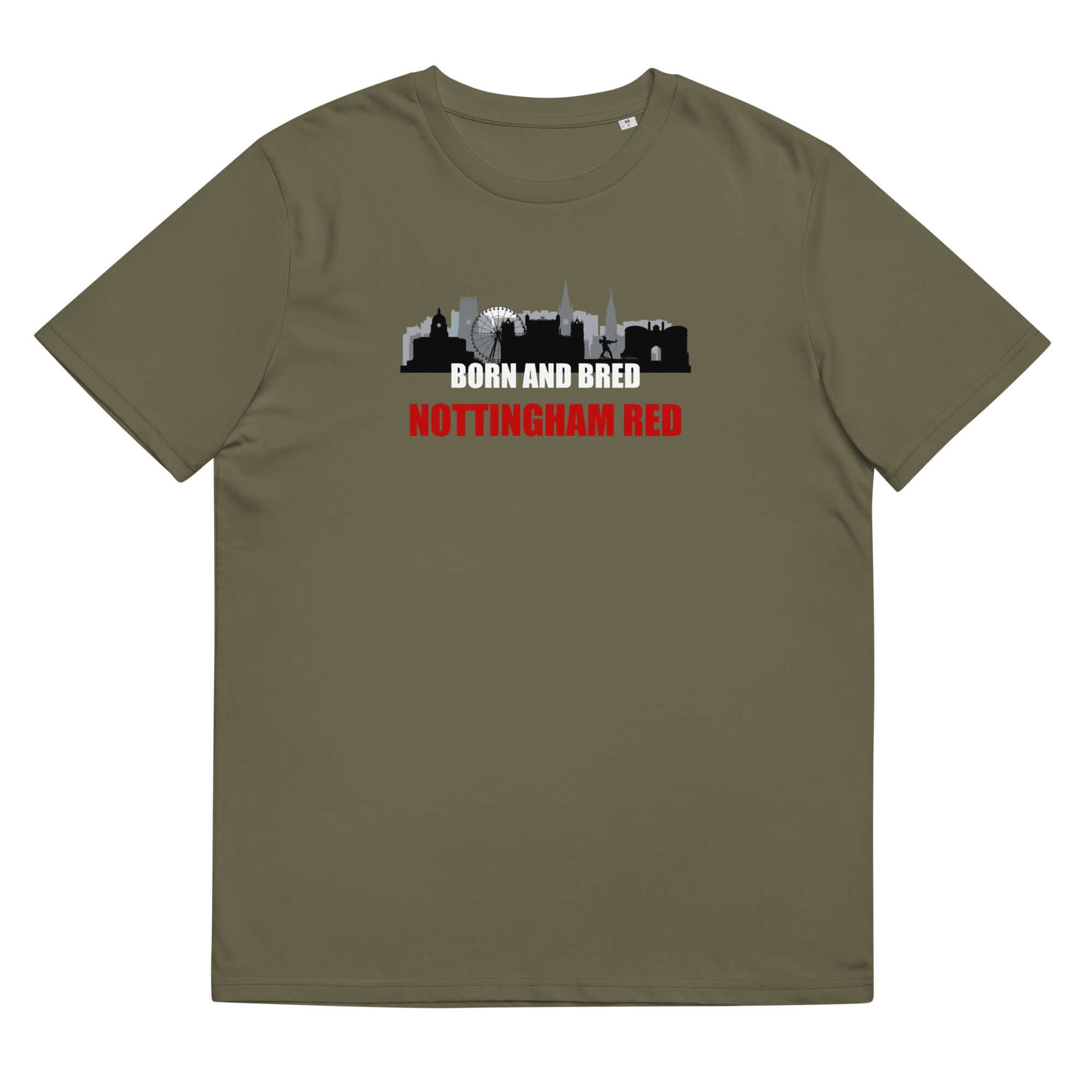 Unisex Short Sleeve T-Shirt - Born and Bred by Nottingham Reds