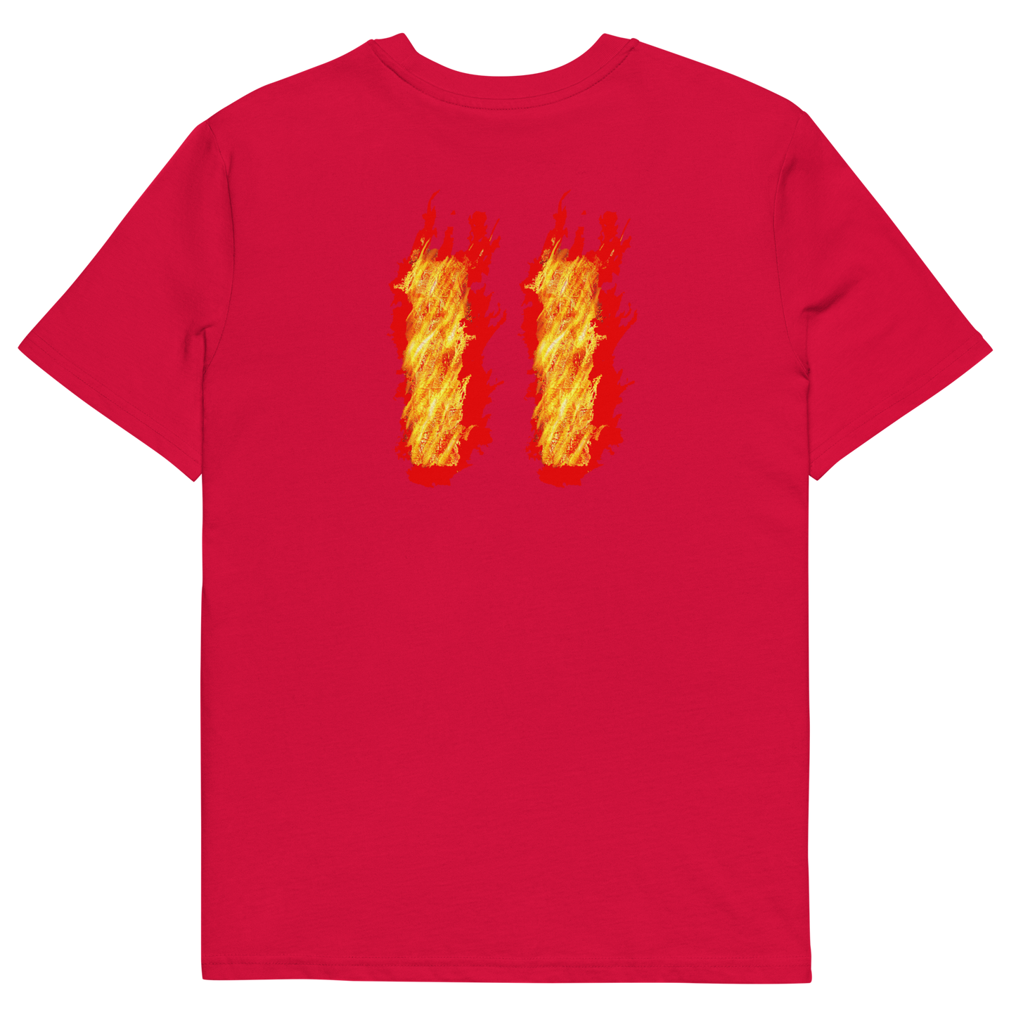 Unisex Short Sleeve T-Shirt - Wood's on Fire  by Nottingham Reds