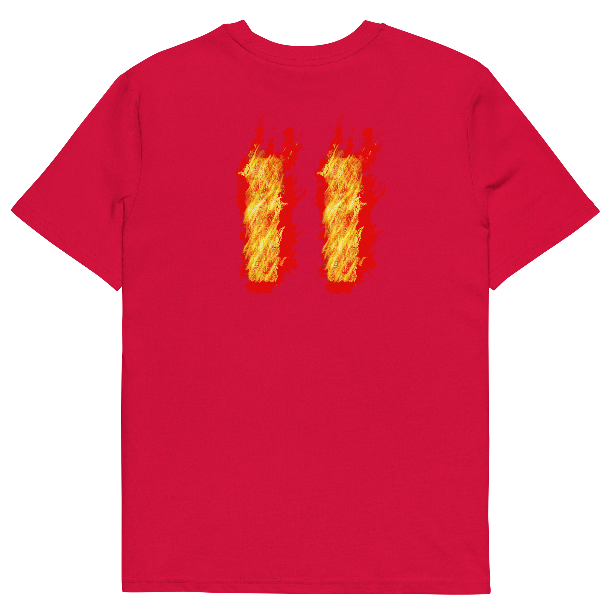 Unisex Short Sleeve T-Shirt - Wood's on Fire  by Nottingham Reds