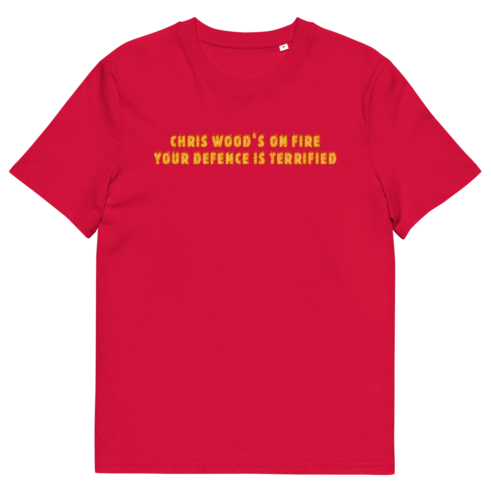 Unisex Short Sleeve T-Shirt - Wood's on Fire by Nottingham Reds