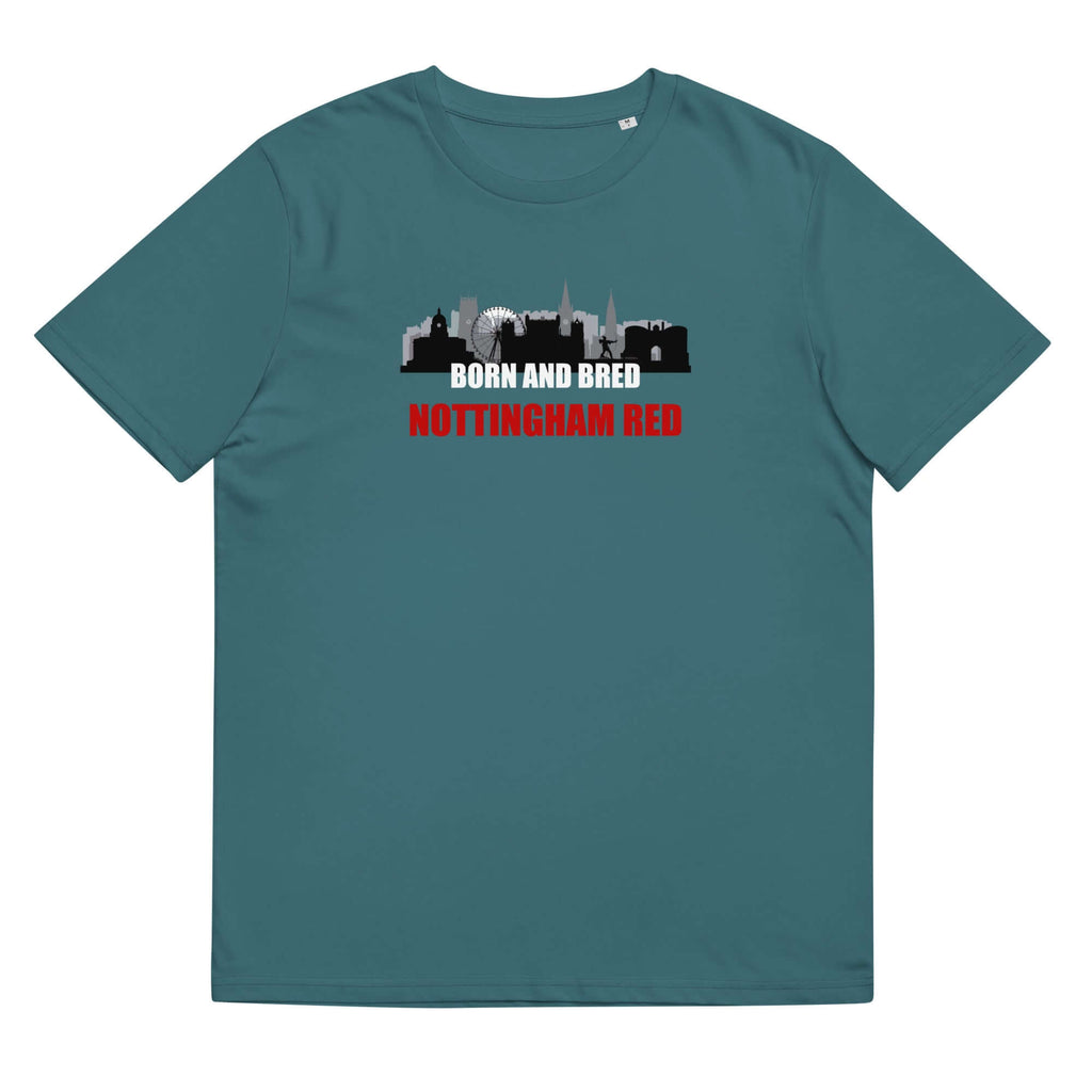 Unisex Short Sleeve T-Shirt - Born and Bred by Nottingham Reds