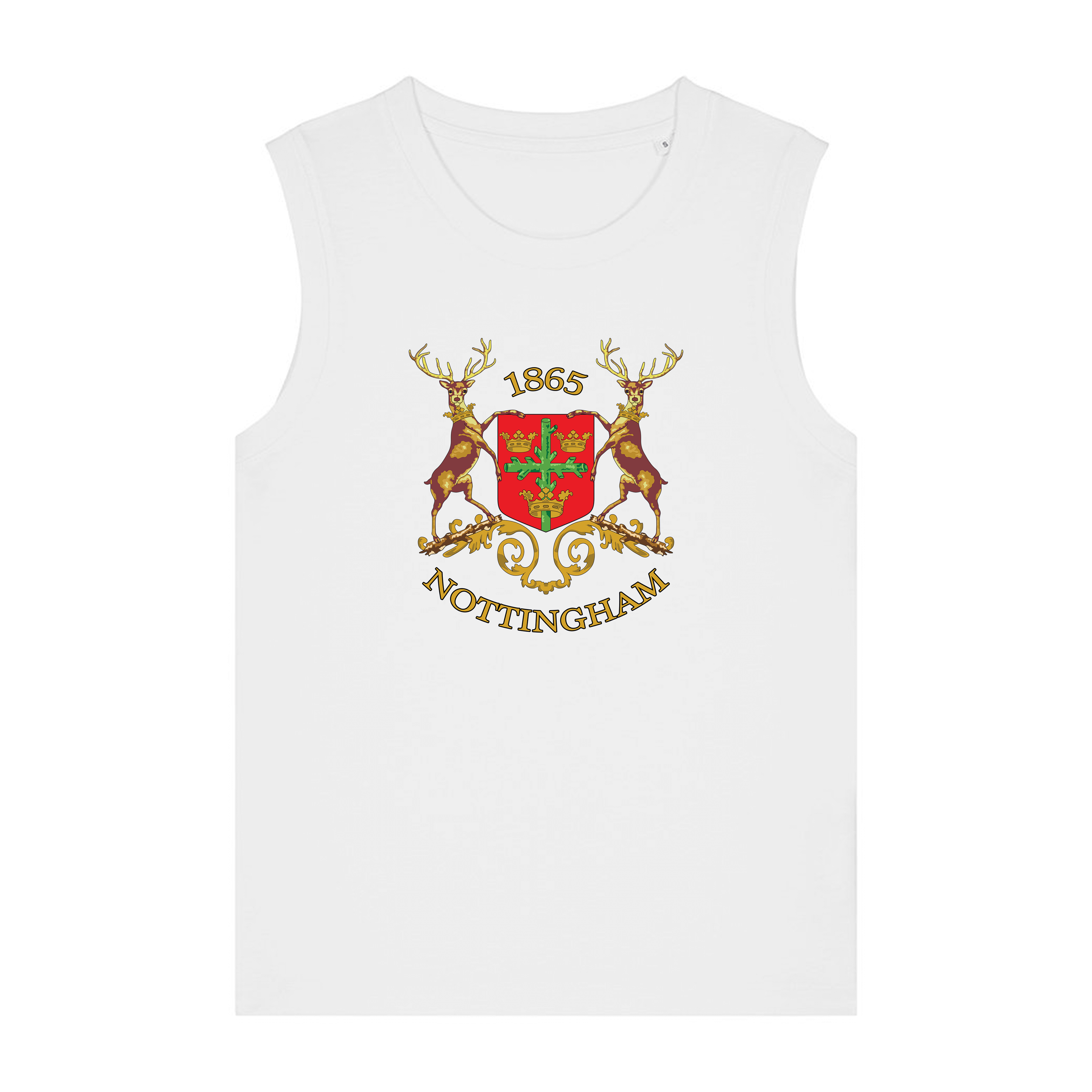 Women's High Cut Vest - Old Skool Nottingham Reds