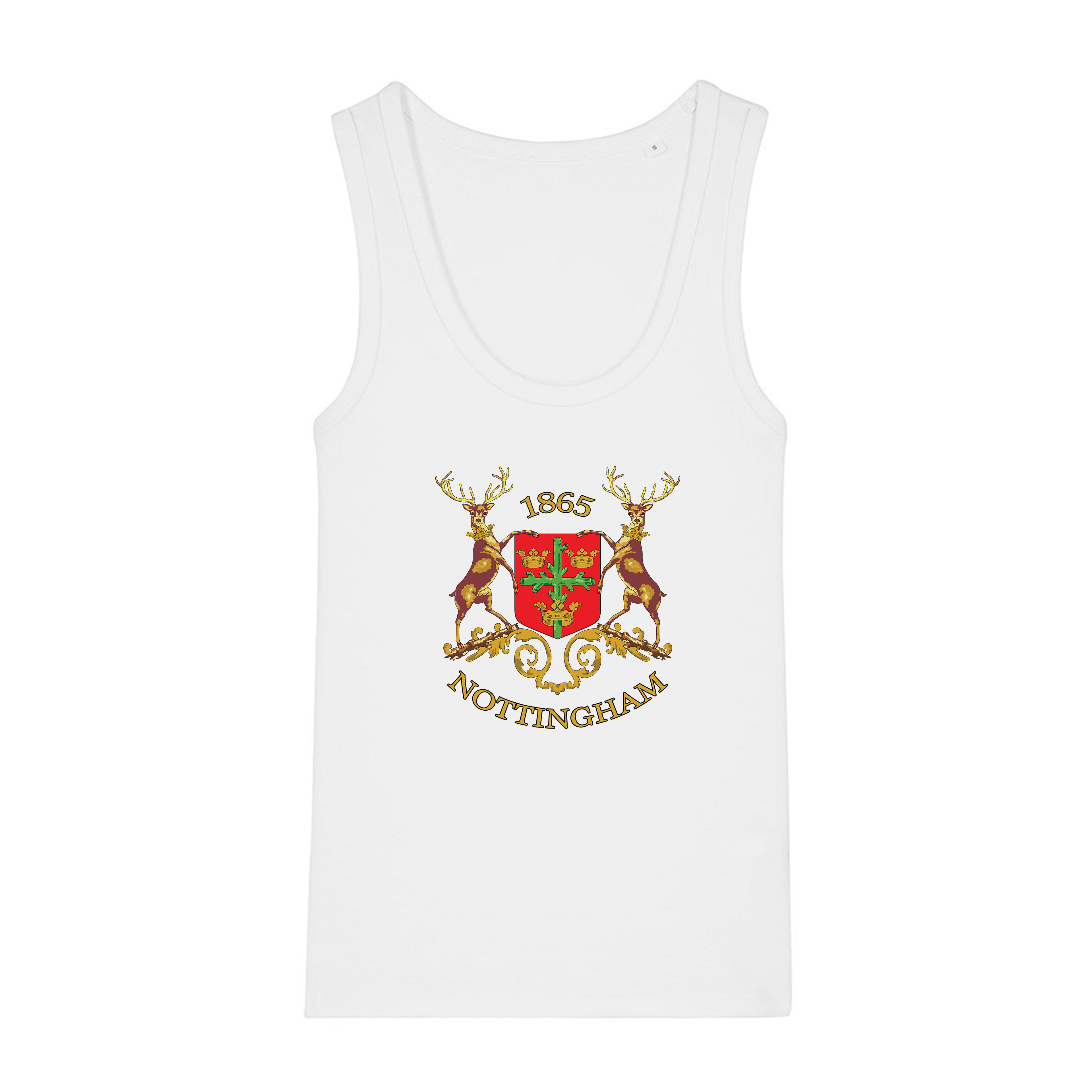 Women's Low Cut Vest - Old Skool by Nottingham Reds