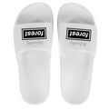 White slides with 'forest' logo on a white background