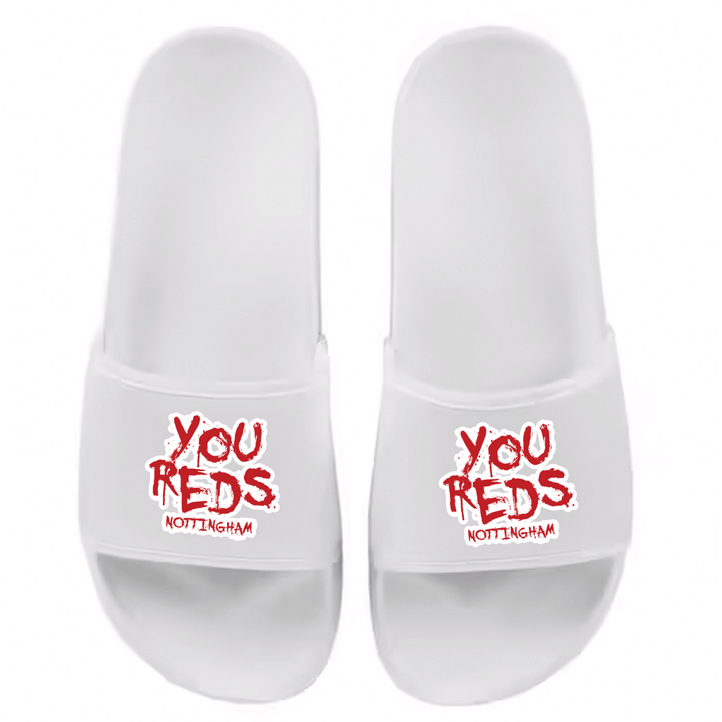 Men's Sliders - You Reds 3 by Nottingham Reds