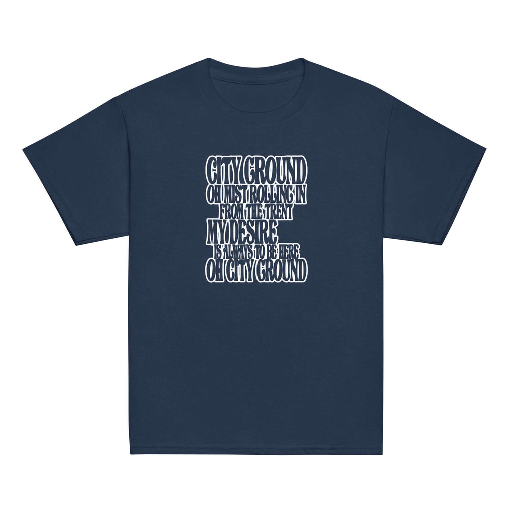 Unisex Youth Short Sleeve T-Shirt - Mist by Nottingham Reds