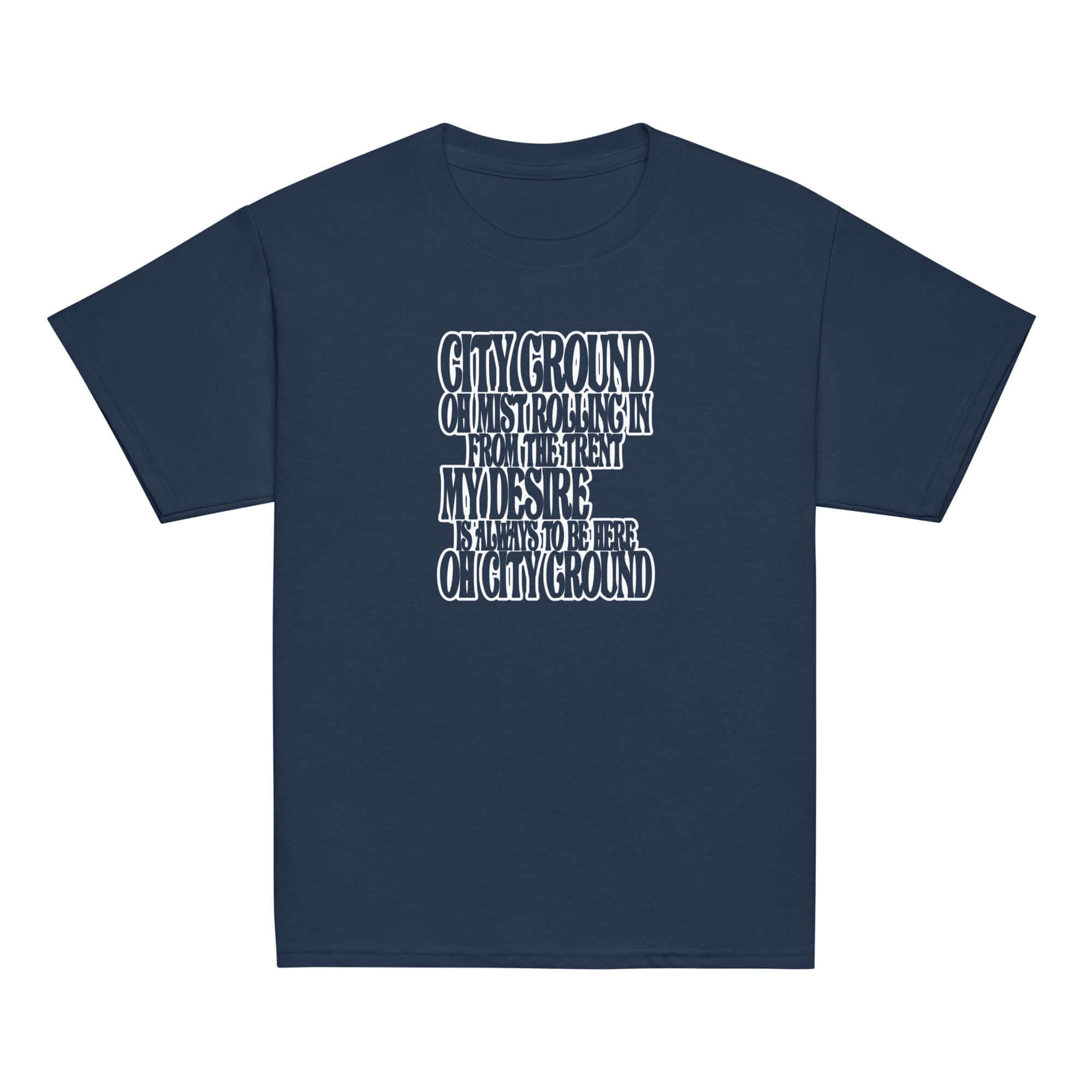 Unisex Youth Short Sleeve T-Shirt - Mist by Nottingham Reds