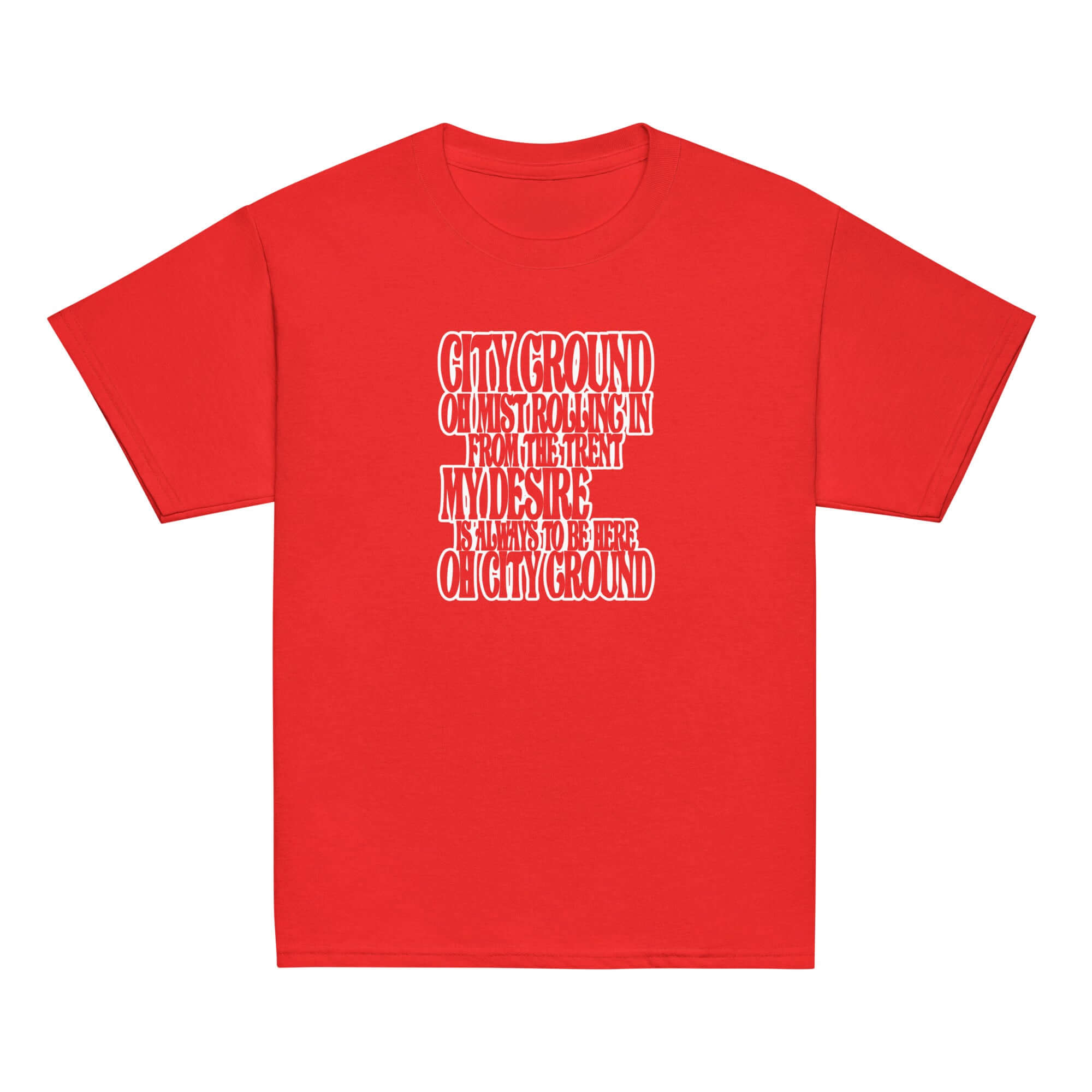 Unisex Youth Short Sleeve T-Shirt - Mist by Nottingham Reds
