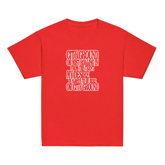 Unisex Youth Short Sleeve T-Shirt - Mist by Nottingham Reds