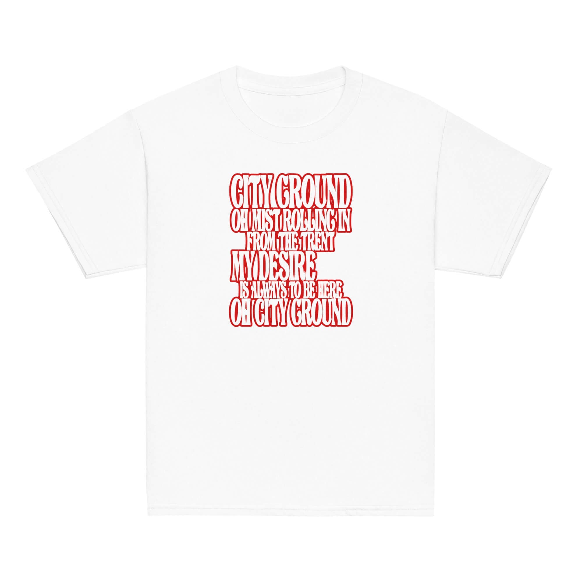 Unisex Youth Short Sleeve T-Shirt - Mist by Nottingham Reds