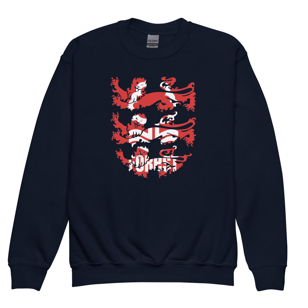 Unisex Youth Sweatshirt - 3 Lions by Nottingham Reds