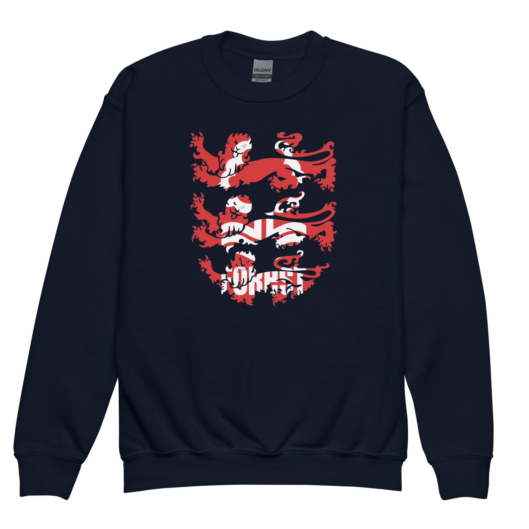 Unisex Youth Sweatshirt - 3 Lions by Nottingham Reds