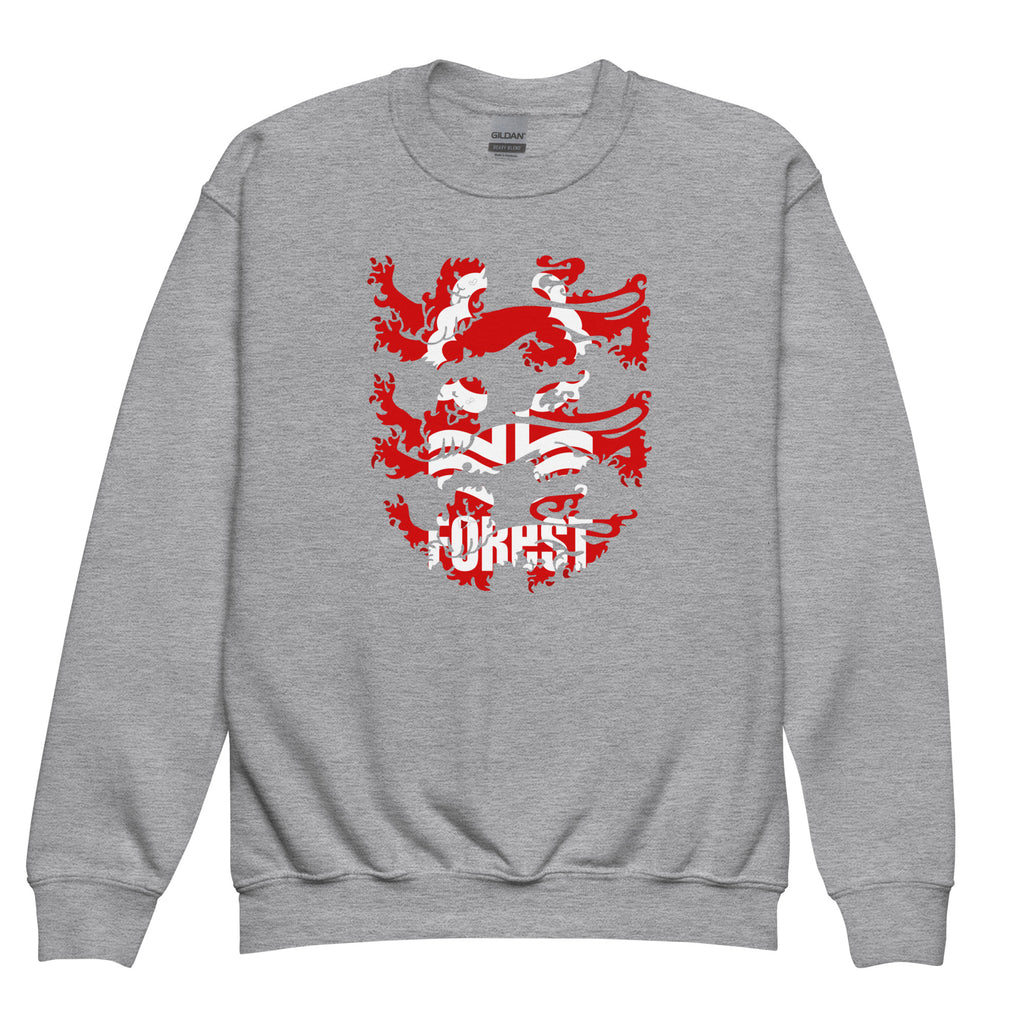 Unisex Youth Sweatshirt - 3 Lions by Nottingham Reds