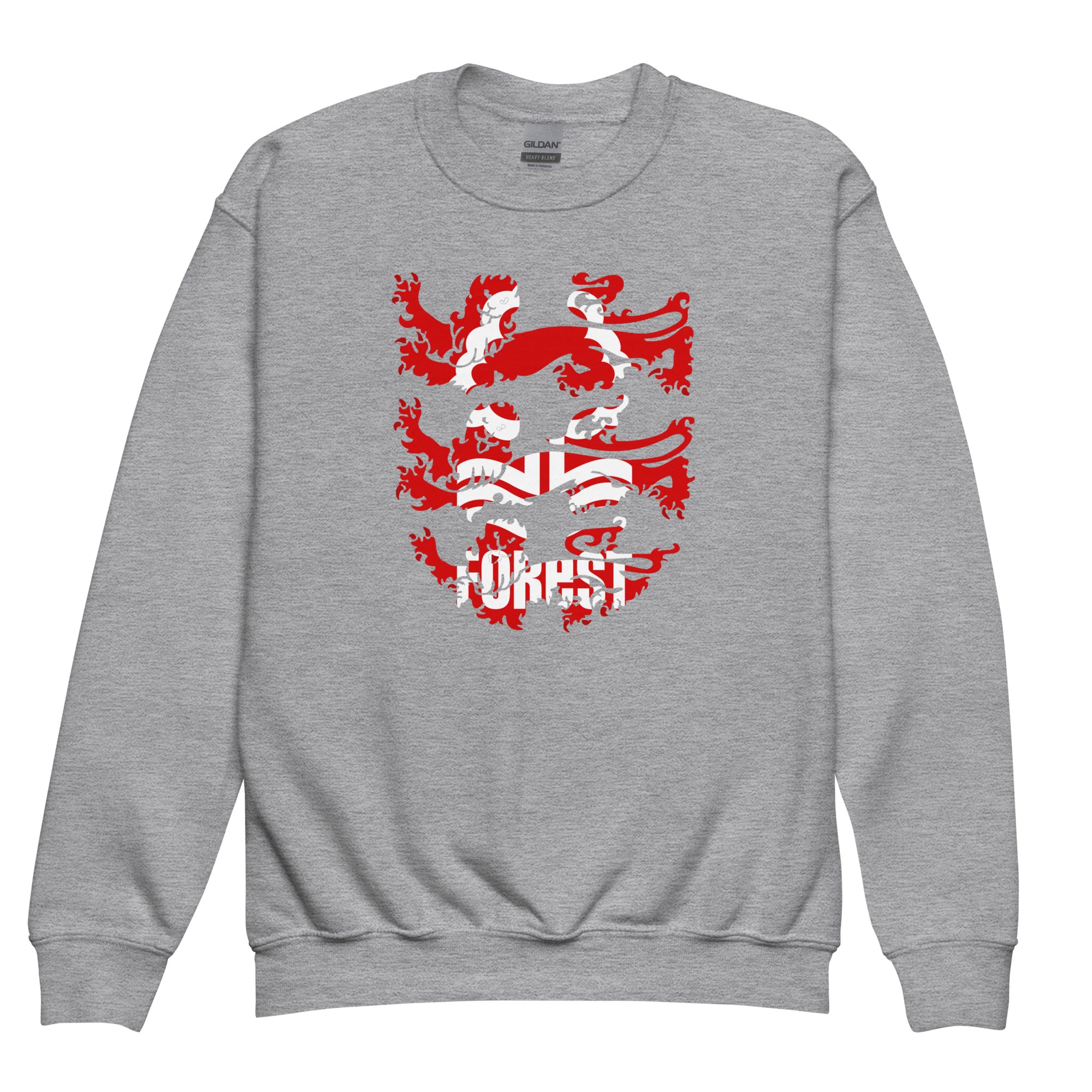 Unisex Youth Sweatshirt - 3 Lions by Nottingham Reds