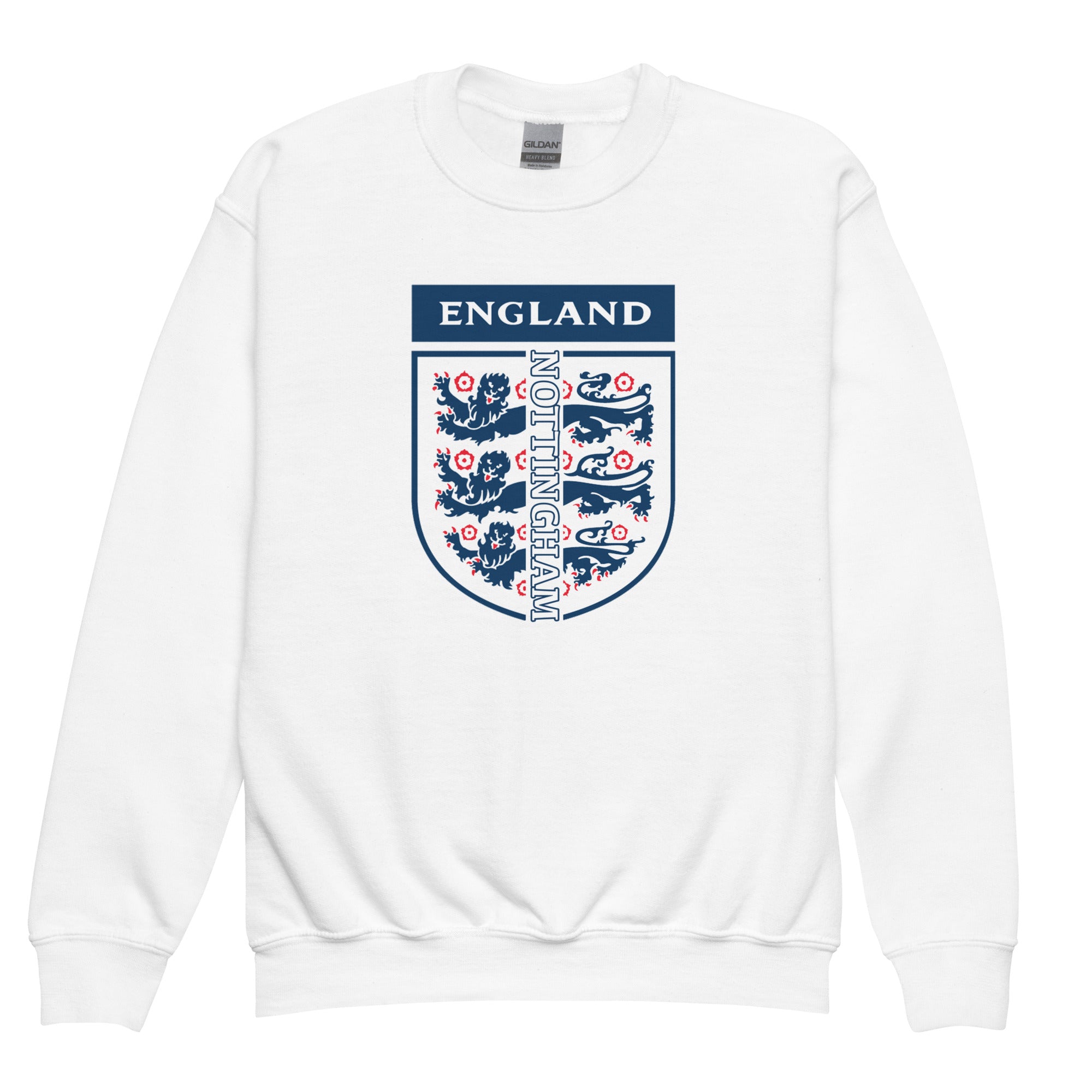 Unisex Youth Sweatshirt - England Crest by Nottingham Reds