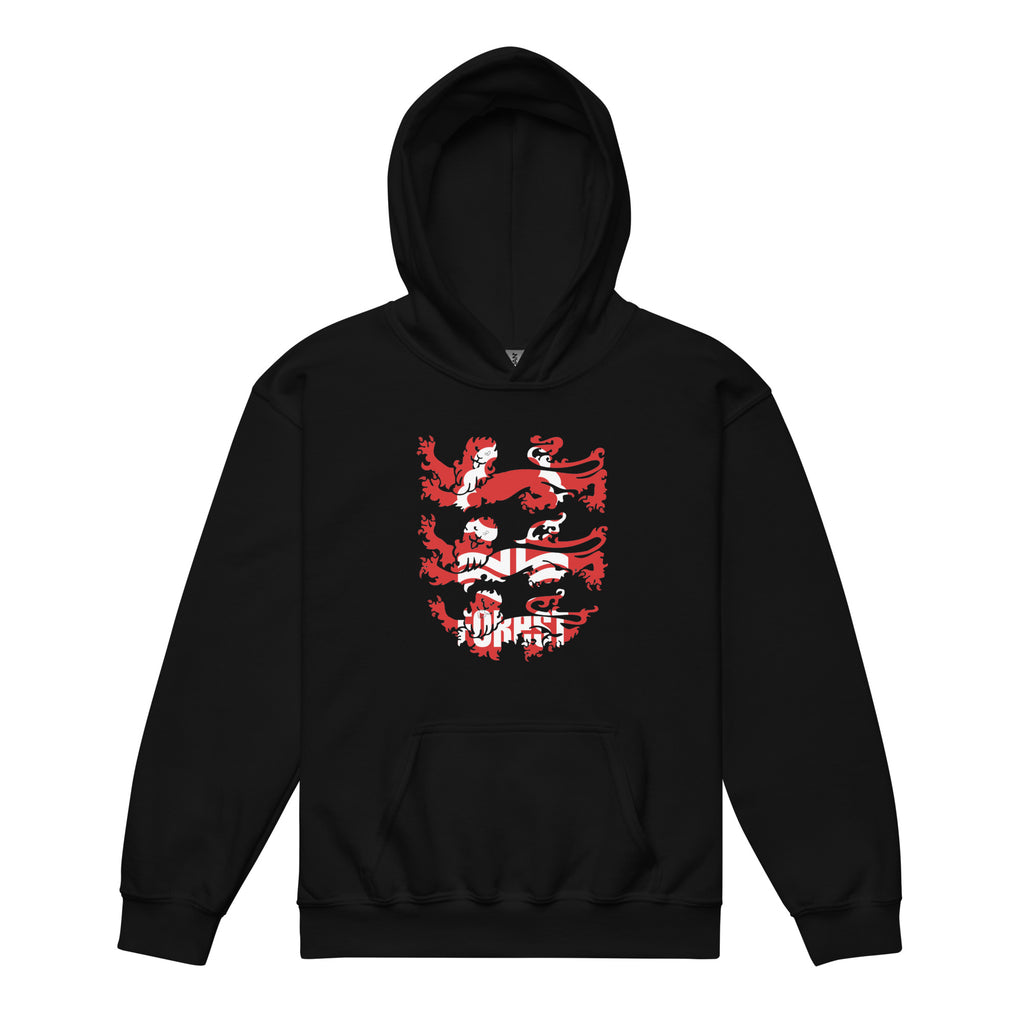 Unisex Youth Hoodie - 3 Lions by Nottingham Reds