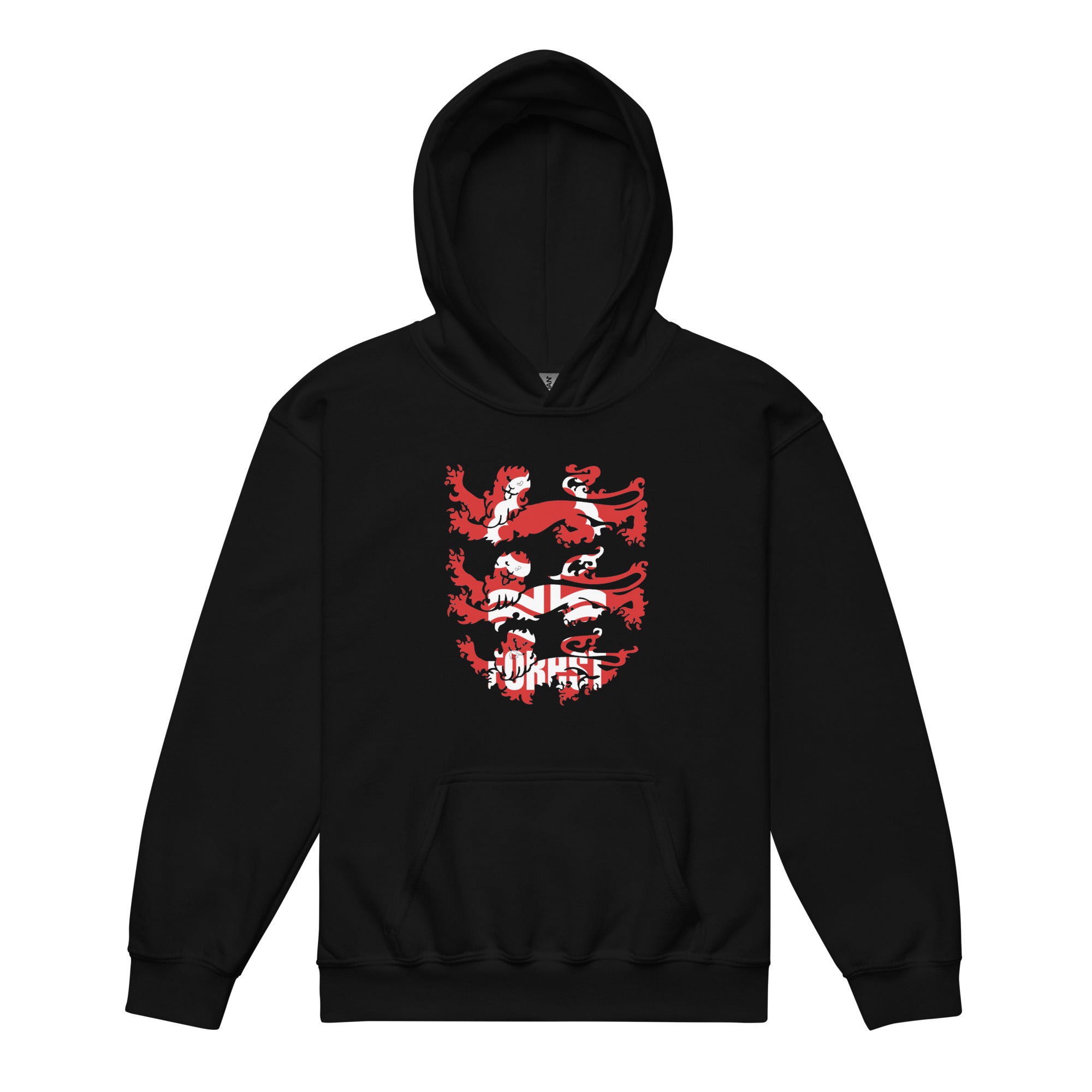 Unisex Youth Hoodie - 3 Lions by Nottingham Reds