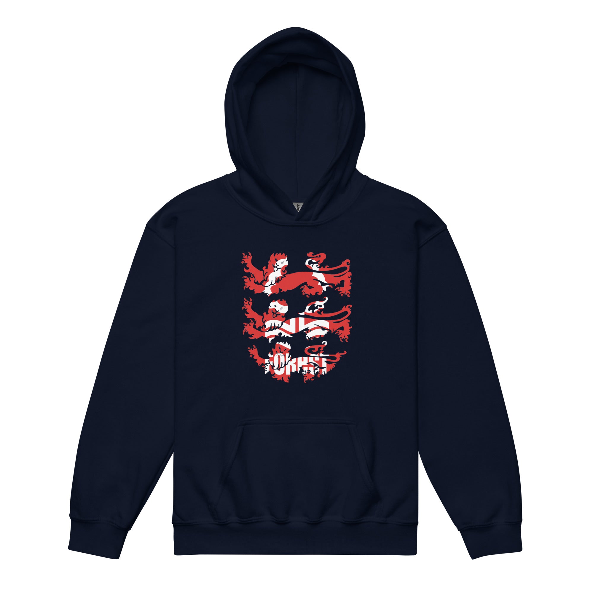 Unisex Youth Hoodie - 3 Lions by Nottingham Reds