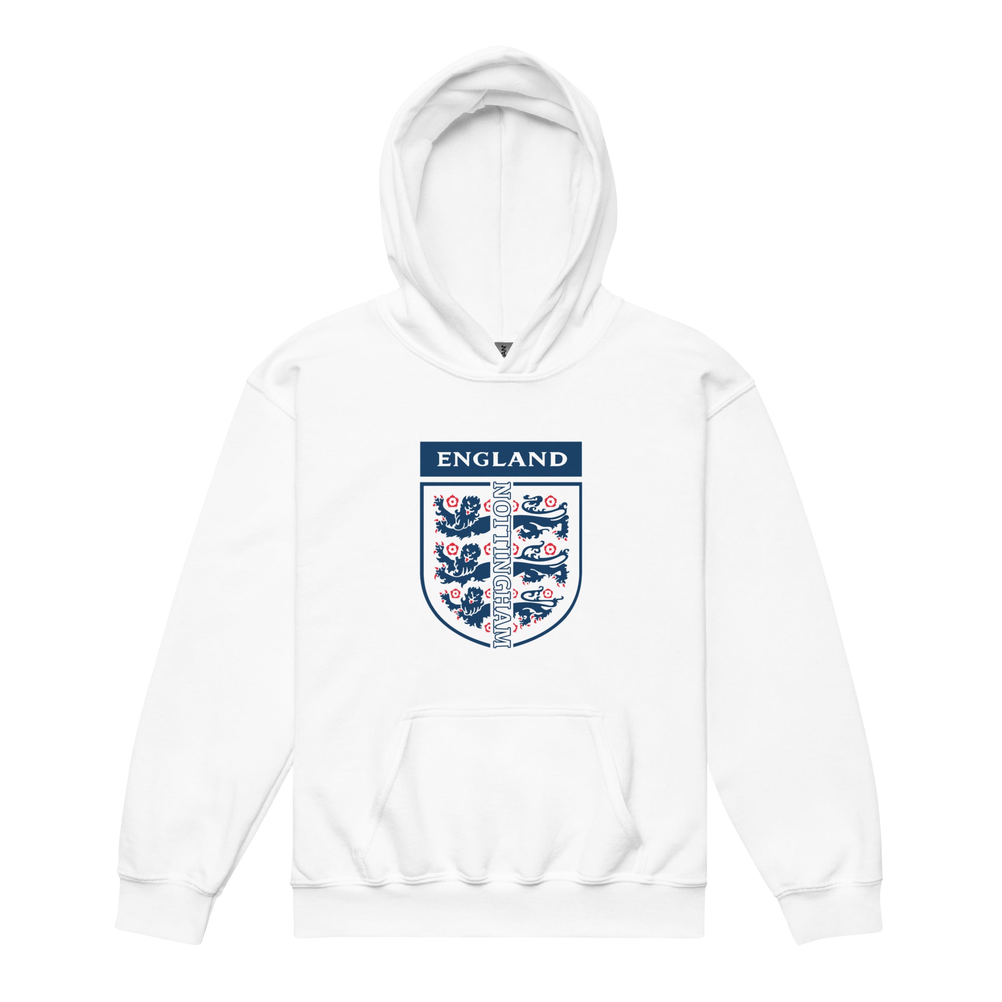 Unisex Youth Hoodie - England Crest by Nottingham Reds