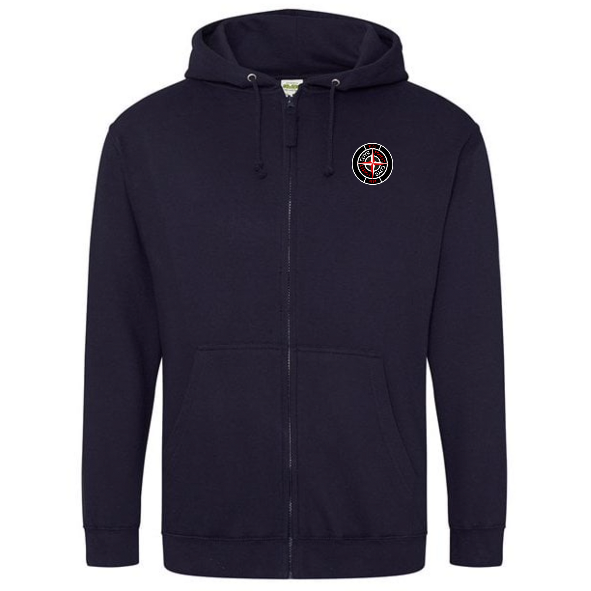 Unisex Zip Hoodie - Stone by Nottingham Reds