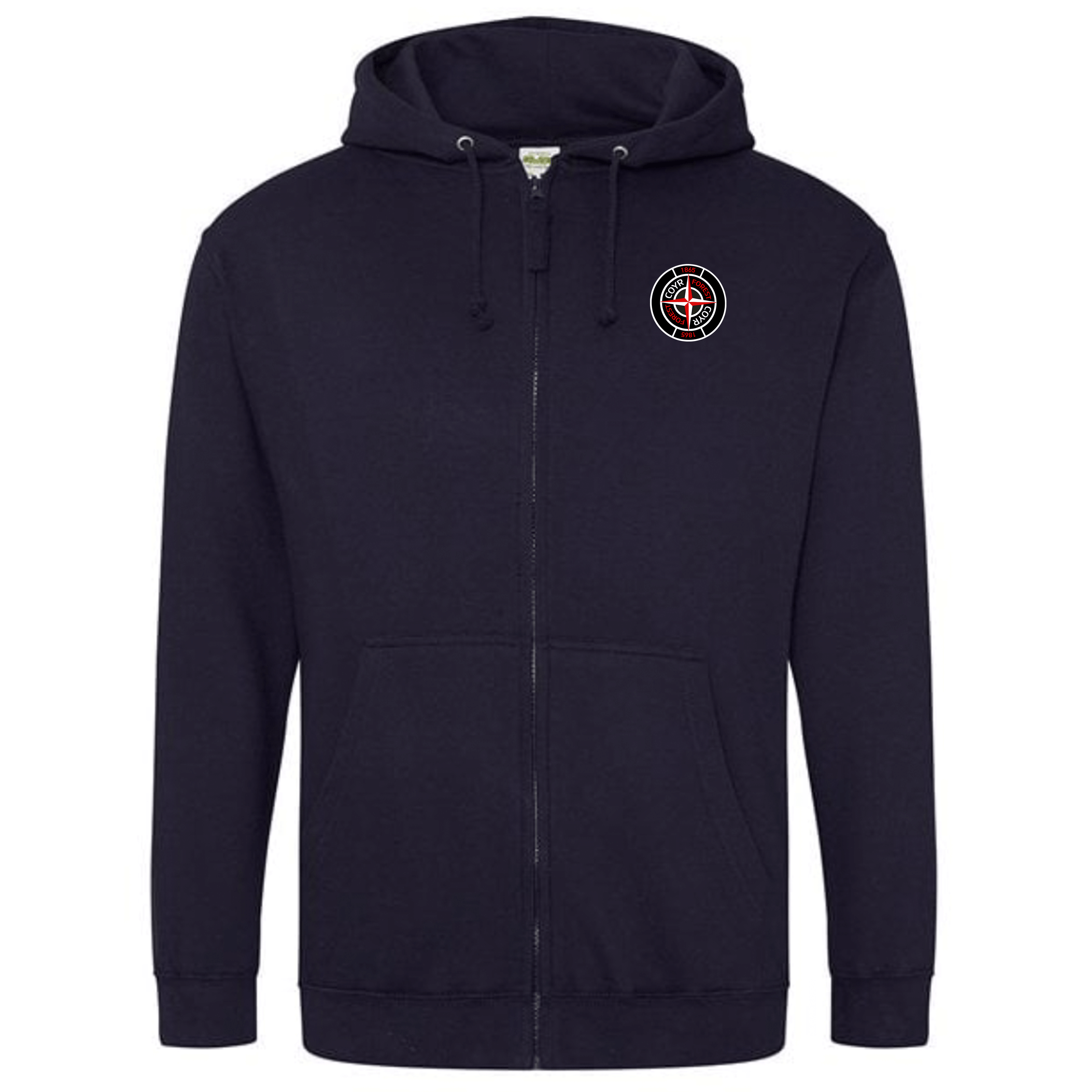 Unisex Zip Hoodie - Stone by Nottingham Reds